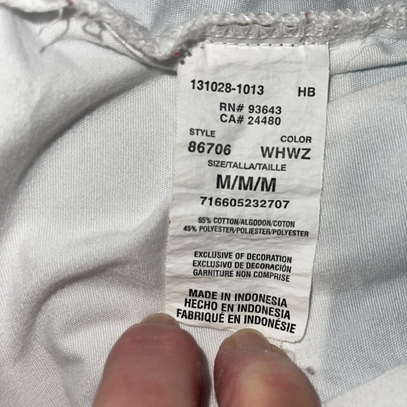 Dickies white scrub top size medium - Picture 6 of 6